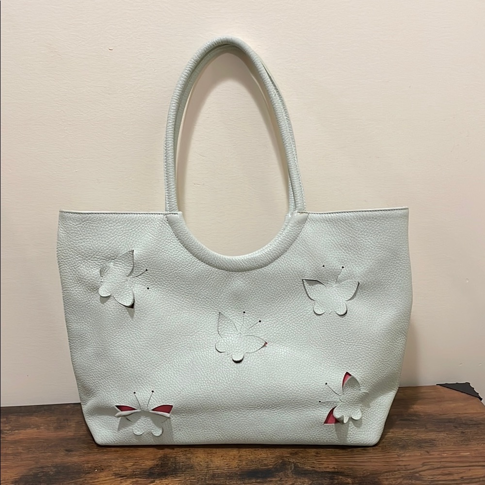 Claudia Firenze Tote with Butterfly Cutouts